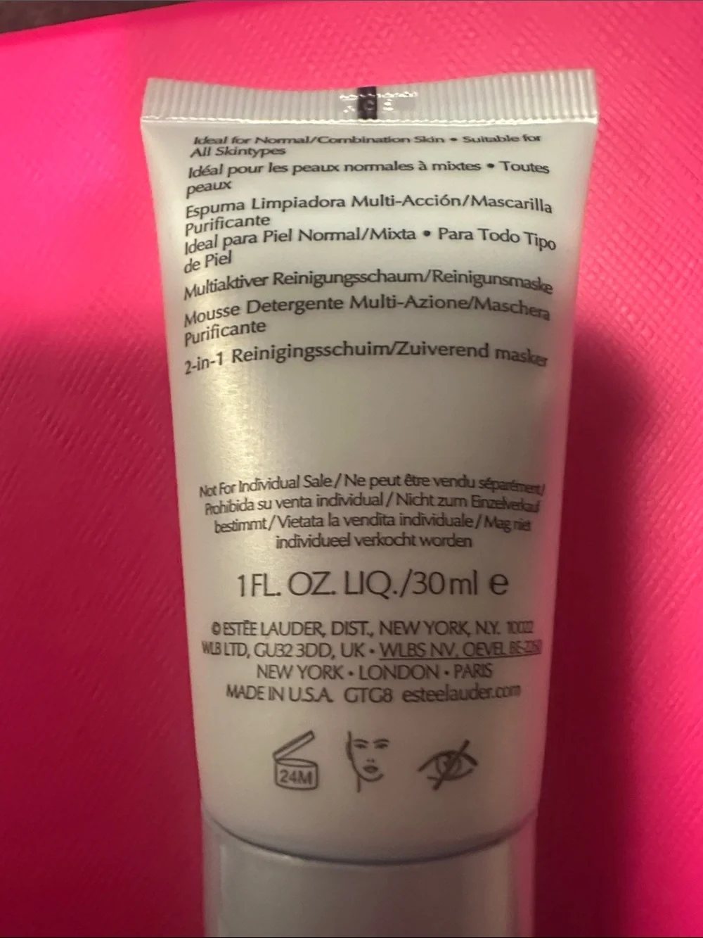 Estee Lauder Skincare Trio - Gold & White & Brown on Pink - Picture 5 of 7
